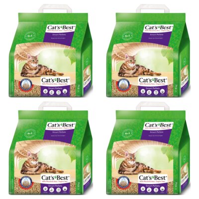 Żwirek dla kota CATS BEST Smart Pellet 4 x 10 L