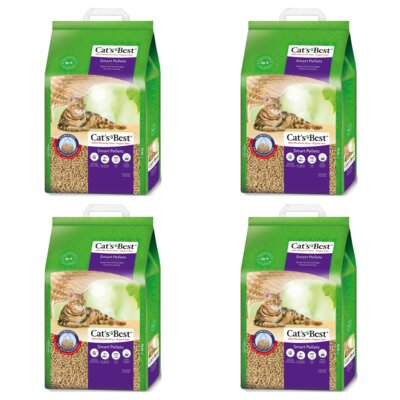 Żwirek dla kota CATS BEST Smart Pellets 4 x 20 L