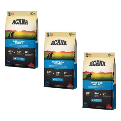Karma dla psa ACANA Adult Dog Kurczak z indykiem i rybami 3 x 11.4 kg