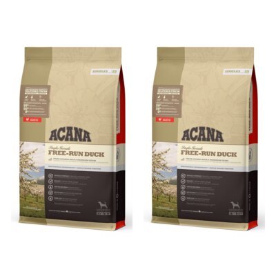 Karma dla psa ACANA Free-Run Duck Kaczka z dynią 2 x 11.4 kg