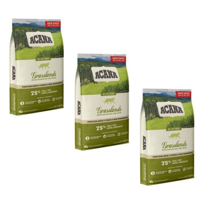 Karma dla kota ACANA Grasslands Kaczka z kurczakiem 3 x 4.5 kg