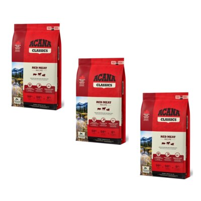 Karma dla psa ACANA Classic Red Meat Jagnięcina z wieprzowiną i wołowiną 3 x 9.7 kg