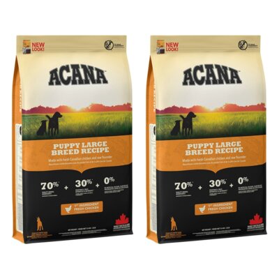 Karma dla psa ACANA Puppy Large Breed Drób z jajkami i rybą 2 x 11.4 kg