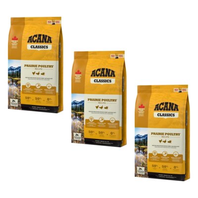 Karma dla psa ACANA Classics Prairie Poultry Dog Kurczak 3 x 9.7 kg
