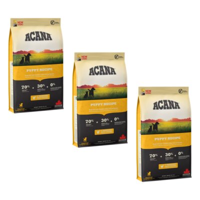 Karma dla psa ACANA Puppy 3 x 11.4 kg