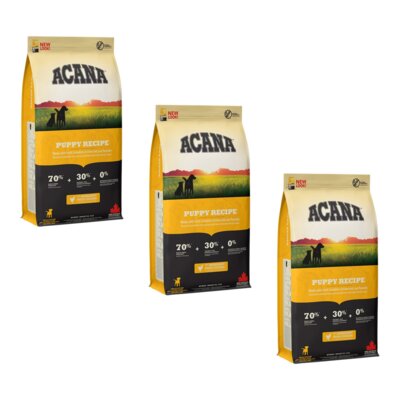 Karma dla psa ACANA Puppy 3 x 17 kg