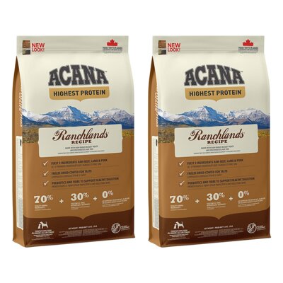 Karma dla psa ACANA Ranchlands Dog 2 x 11.4 kg