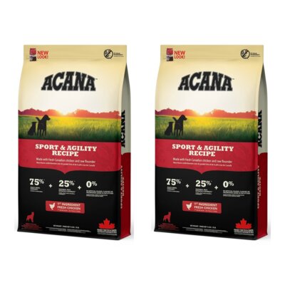 Karma dla psa ACANA Sport & Agility Drób z jajkami i rybą 2 x 11.4 kg