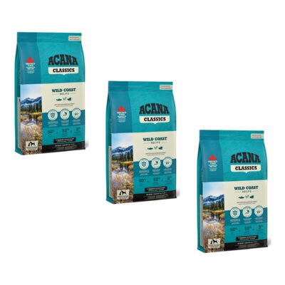 Karma dla psa ACANA Classics Wild Coast 3 x 9.7 kg