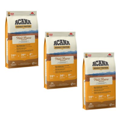 Karma dla psa ACANA Wild Prairie Drób z rybą 3 x 11.4 kg