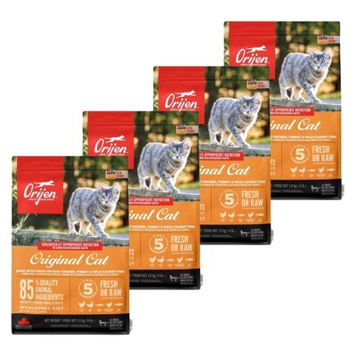 Karma dla kota ORIJEN Cat Kurczak z indykiem i rybami 4 x 1.8 kg