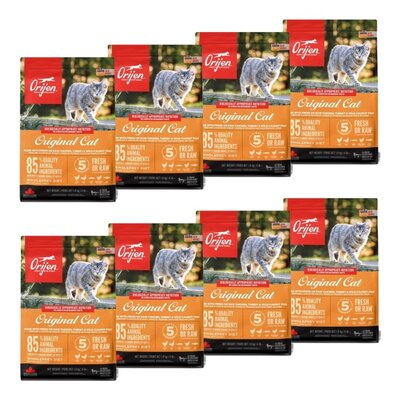 Karma dla kota ORIJEN Cat Kurczak z indykiem i rybami 8 x 1.8 kg