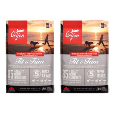 Karma dla psa ORIJEN Fit & Trim Drób z jajkami i rybą 2 x 6 kg