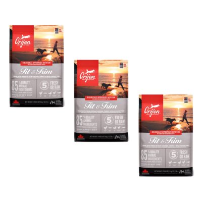 Karma dla psa ORIJEN Fit & Trim Drób z jajkami i rybą 3 x 6 kg