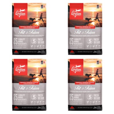 Karma dla psa ORIJEN Fit & Trim Drób z jajkami i rybą 4 x 6 kg