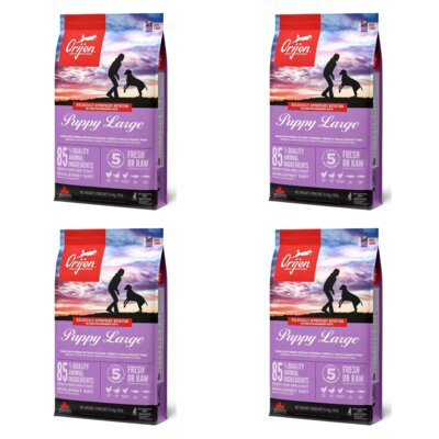 Karma dla psa ORIJEN Puppy Large Kurczak z indykiem i rybami 4 x 11.4 kg