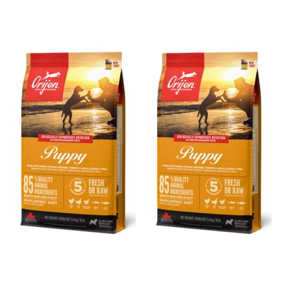 Karma dla psa ORIJEN Puppy Drób z rybą 2 x 11.4 kg