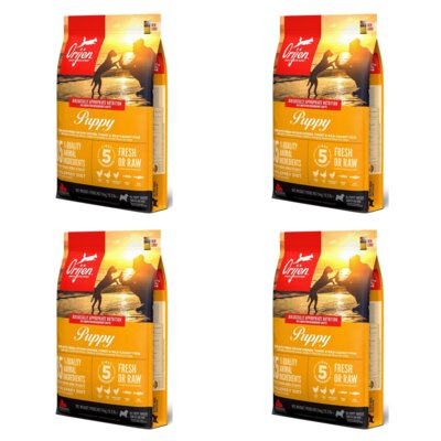 Karma dla psa ORIJEN Puppy Kurczak z indykiem 4 x 6 kg