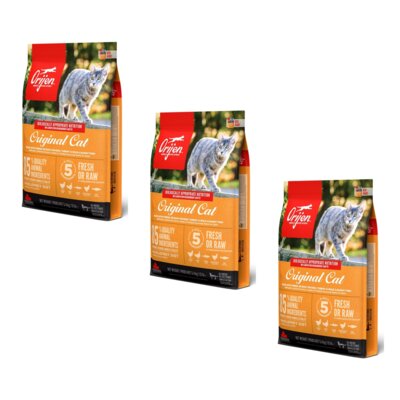 Karma dla kota ORIJEN Original Cat Kurczak z indykiem i rybą 3 x 5.4 kg