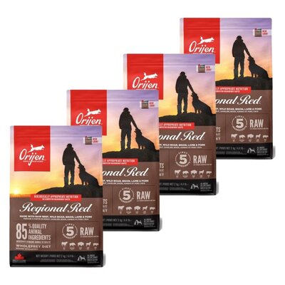 Karma dla psa ORIJEN Regional Red 4 x 2 kg