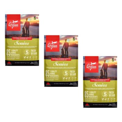 Karma dla psa ORIJEN Senior Kurczak z indykiem i rybami 3 x 6 kg