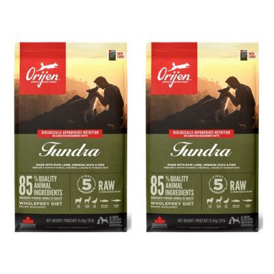 Karma dla psa ORIJEN Tundra Kaczka z rybą i dziczyzną 2 x 11.4 kg