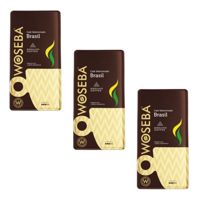 Kawa mielona WOSEBA Café Brasil 3 x 500 g