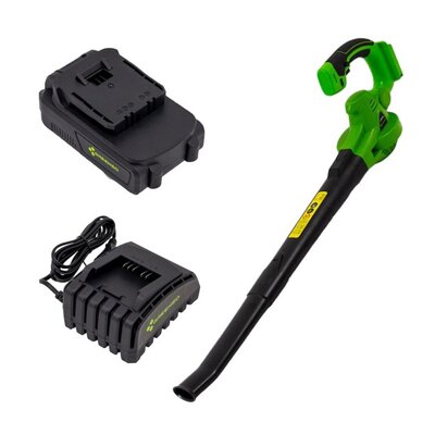 Dmuchawa do liści GREENSO UAO010 + Akumulator GREENSO UAO001 2.0 Ah 20V + Ładowarka GREENSO UAO003