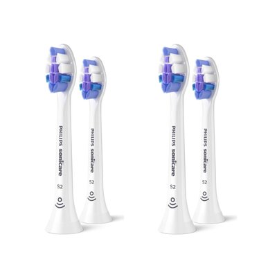 Oryginalne końcówki Philips Sonicare S2 HX6052/10 Bardzo miękkie włókna (4 szt.) (Nadwrażliwość zębów)