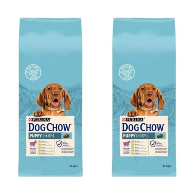 Karma dla psa PURINA Dog Chow Puppy z Jagnięciną 2 x 14 kg