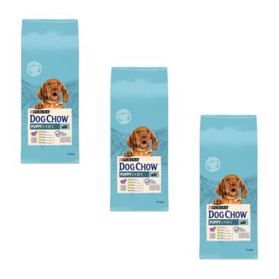Karma dla psa PURINA Dog Chow Puppy z Jagnięciną 3 x 14 kg