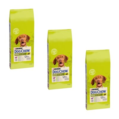 Karma dla psa PURINA Dog Chow Adult z Jagnięciną 3 x 14 kg