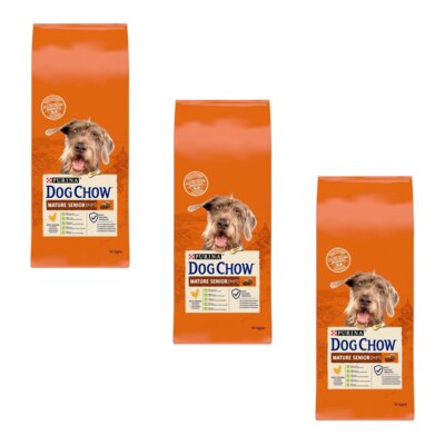 Karma dla psa PURINA Dog Chow Mature Senior z Kurczakiem 3 x 14 kg