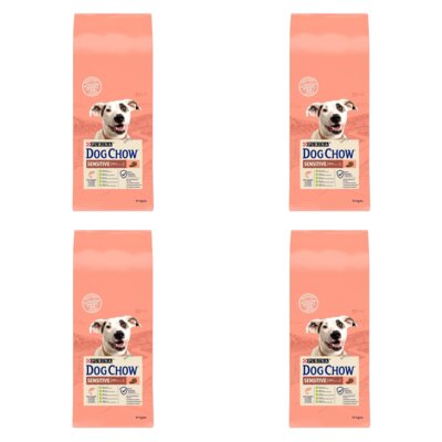 Karma dla psa DOG CHOW Sensitive z Łososiem 4 x 14 kg