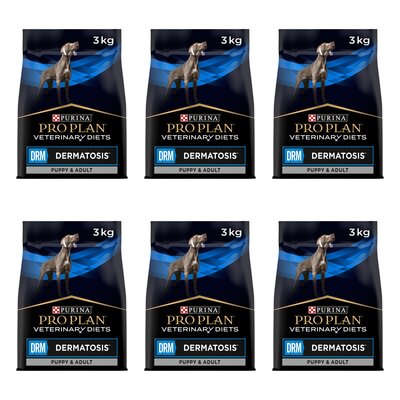 Karma dla psa PURINA Pro Plan Veterinary Diets Dermatosis 6 x 3 kg