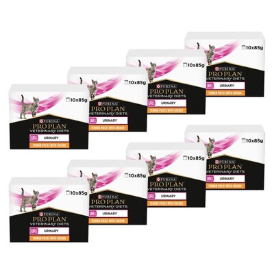 Karma dla kota PURINA Pro Plan Veterinary Diets Feline Urinary Kurczak (80 x 85 g)