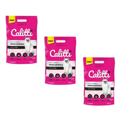 Żwirek dla kota CALITTI Micro Crystals 3 x 3.8 L