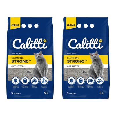 Żwirek dla kota CALITTI Strong 2 x 5 L
