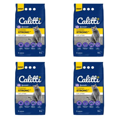 Żwirek dla kota CALITTI Strong Lavender 4 x 5 L