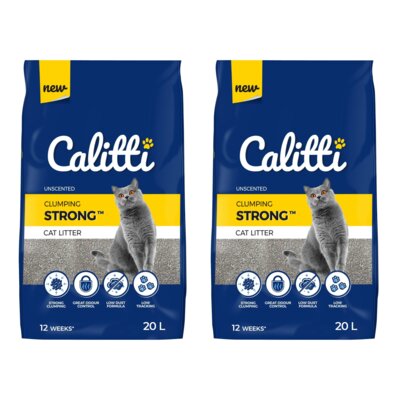 Żwirek dla kota CALITTI Strong 2 x 20 L