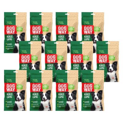 Przysmak dla psa DOGWAY 100% Natural Kurze łapki 12 x 45 g