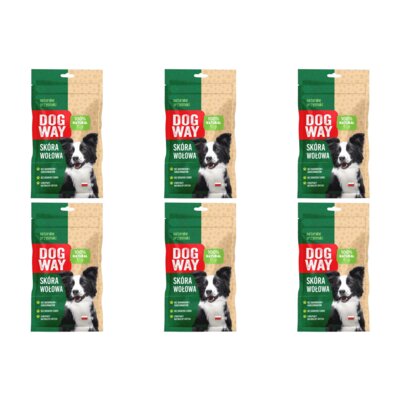 Przysmak dla psa DOGWAY Skóra Wołowa 6 x 60 g
