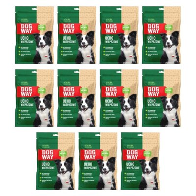 Przysmak dla psa DOGWAY Ucho Wieprzowe 11 x 35 g