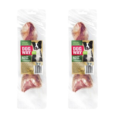 Przysmak dla psa DOGWAY 1 Natural Kość z szynki włoskiej 2 x 330 g