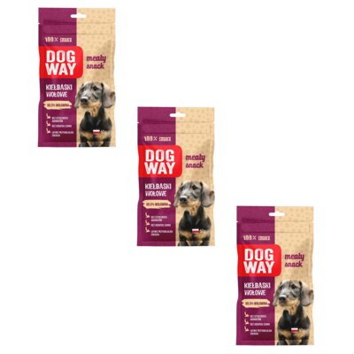 Przysmak dla psa DOGWAY Meaty Snack Kiełbaski wołowe 3 x 60 g