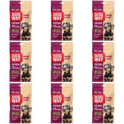 Przysmak dla psa DOGWAY Meaty Snack Paluszki Indyk z warzywami 9 x 70 g