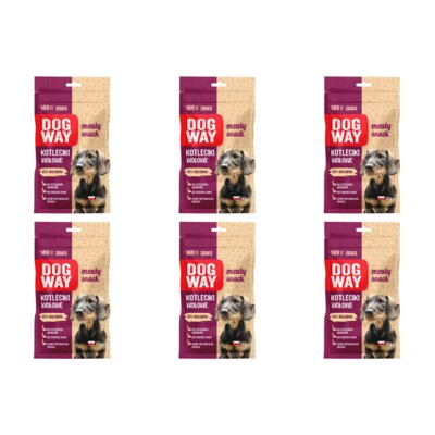 Przysmak dla psa DOGWAY Meaty Snack Kotleciki wołowe 6 x 50 g