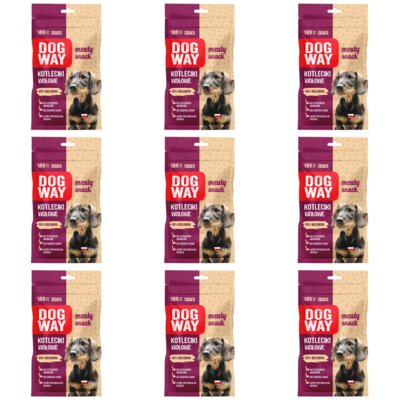 Przysmak dla psa DOGWAY Meaty Snack Kotleciki wołowe 9 x 50 g