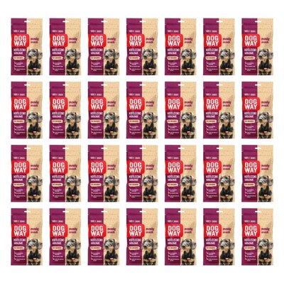 Przysmak dla psa DOGWAY Meaty Snack Kotleciki wołowe 28 x 60 g