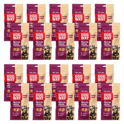 Przysmak dla psa DOGWAY Meaty Snack Wołowina z kurczakiem 20 x 50 g